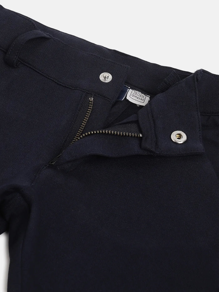 Boys Blue Cotton Trouser