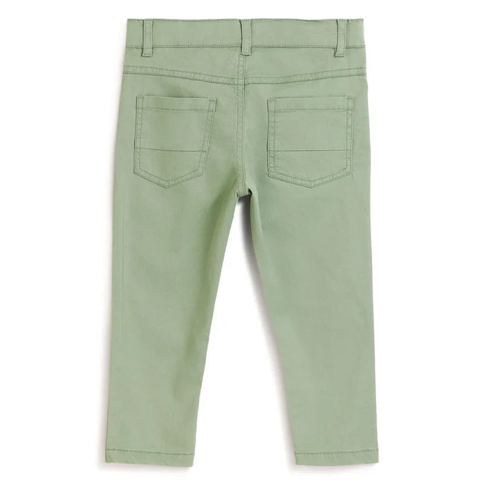 Boys Cotton Mid-Rise Trousers