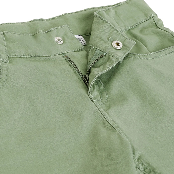 Boys Cotton Mid-Rise Trousers