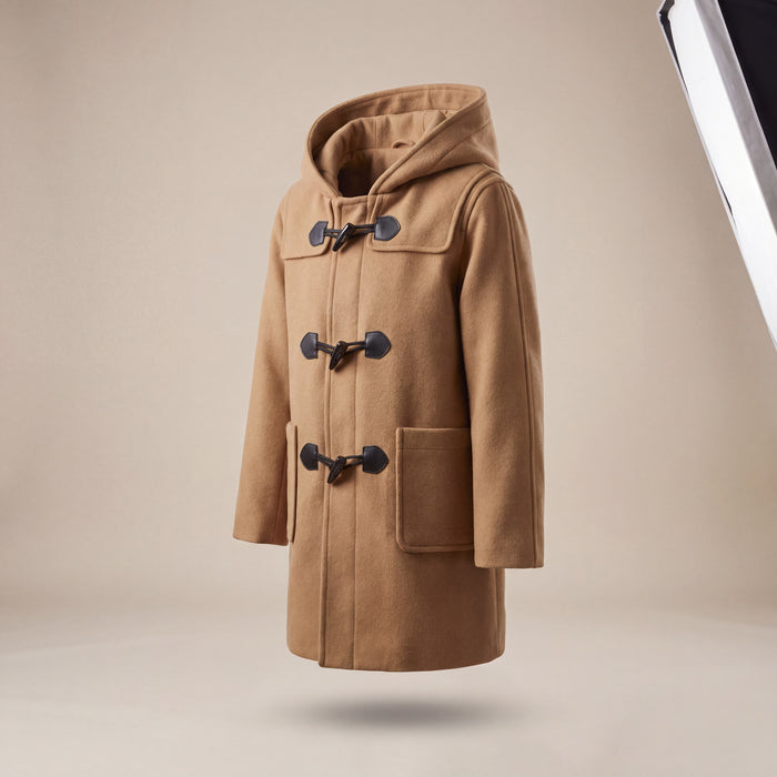 Boys' Hooded Wool Pea Coat - British Style | Canada