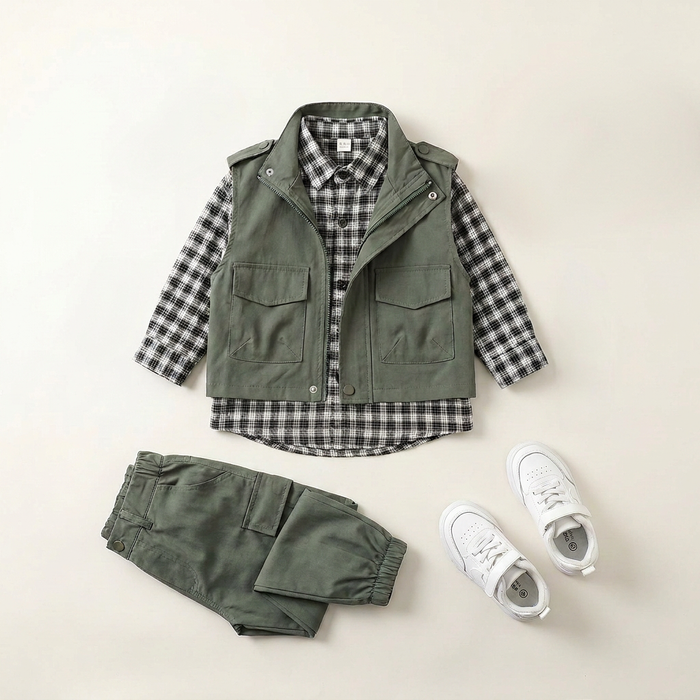 Boys Utility Jacket & Cargo Pants Outfit Set Canada