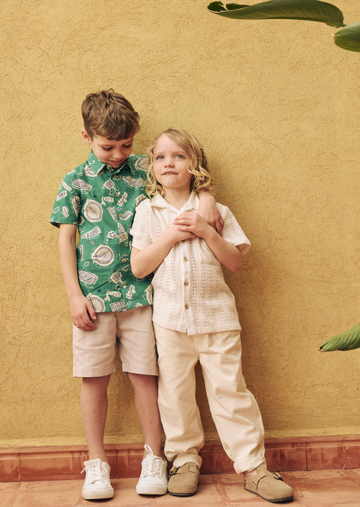 Bradley Crochet Embroidered Shirt