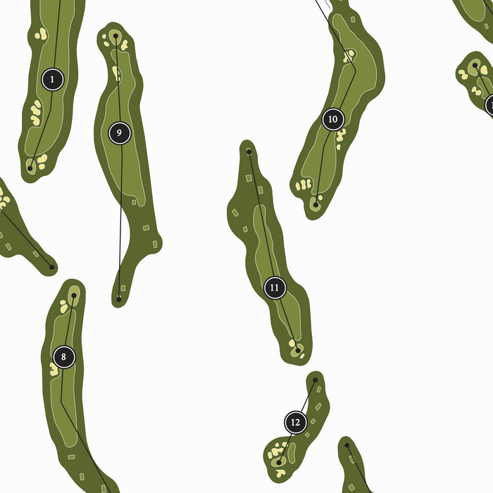 Brasada Canyons Golf Course | Golf Course Map | Close Up