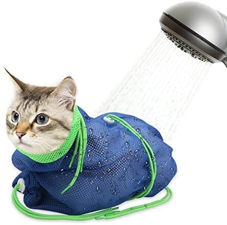 Breathable Mesh Cat Shower Bag Anti Scratch Adjustable Cat Grooming Bag Cat Care & Grooming Pet Clever