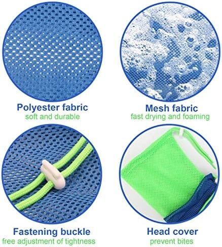 Breathable Mesh Cat Shower Bag Anti Scratch Adjustable Cat Grooming Bag Cat Care & Grooming Pet Clever