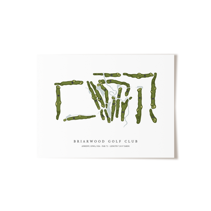Briarwood Golf Club | Golf Course Print | Unframed