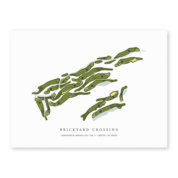 Brickyard Crossing | Heritage Style Golf Course Print | Unframed