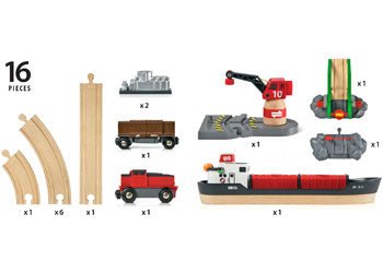 BRIO Cargo Harbour Set 16 pieces
