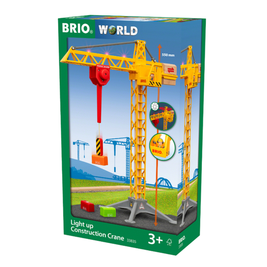 BRIO Construction Crane w Lights 5 pieces
