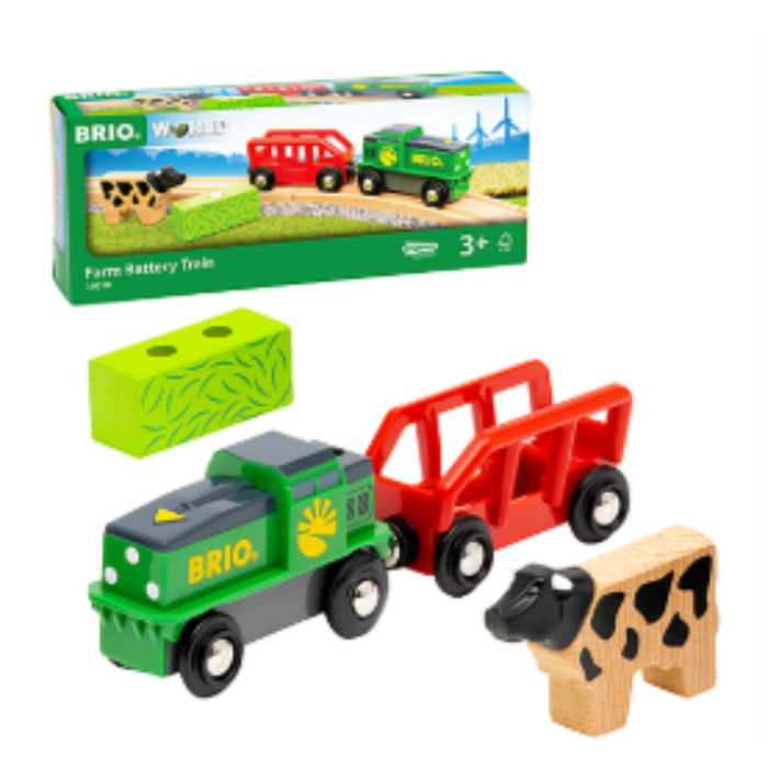 BRIO Farm Battery Train 4 pieces