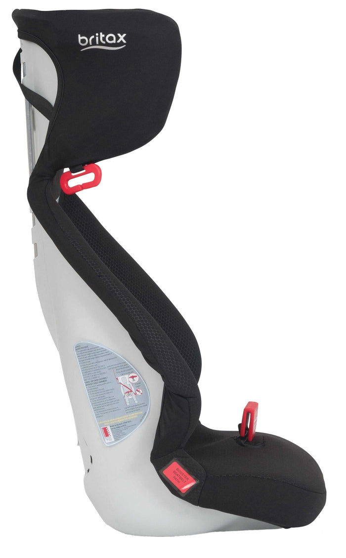 Black and gray Britax Safe n Sound Tourer booster seat for baby strollers and more