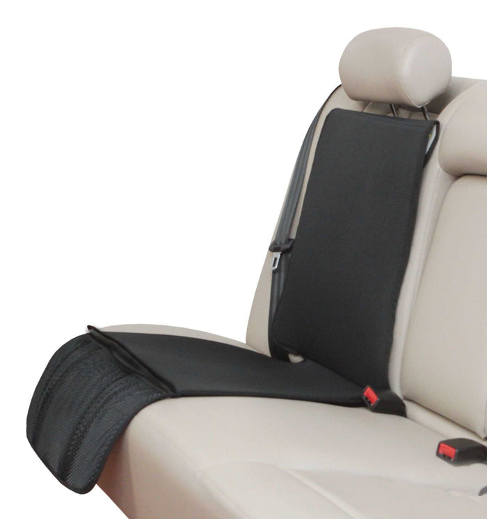 Black car seat protector from Britax Safe-n-Sound, perfect for baby romper eva
