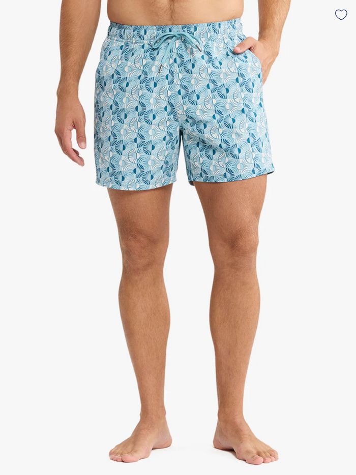 Bungalow Trunk - Bay Blue Sunburst