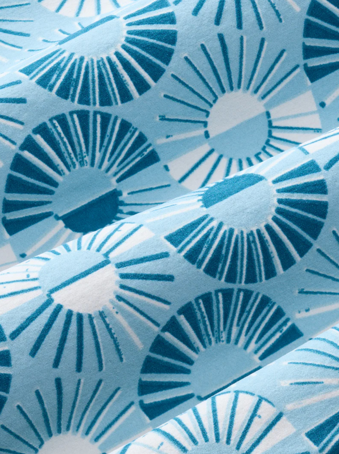 Bungalow Trunk - Bay Blue Sunburst