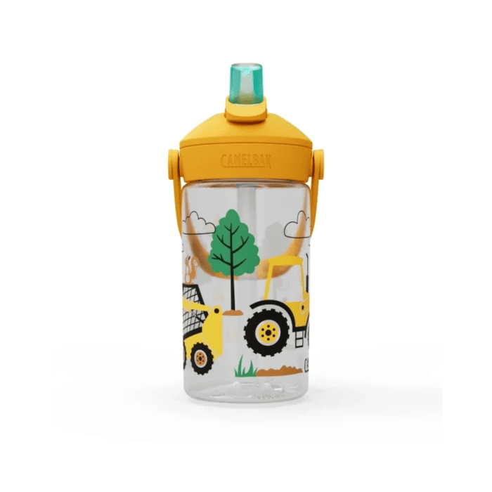 Camelbak Thrive Flip Kids 0.4L Straw Drink Bottle - Tractors & Trees