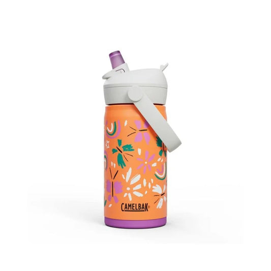 Camelbak Thrive Flip Kids 350ml Insulated Stainless Steel Straw Drink Bottle - Butterfly Rainbow