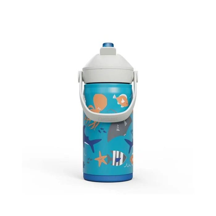 Camelbak Thrive Flip Kids 350ml Insulated Stainless Steel Straw Drink Bottle - Ocean Life