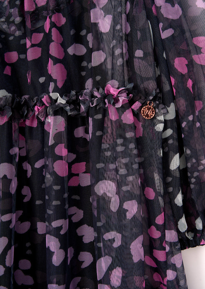 Cara Printed Mesh Dress