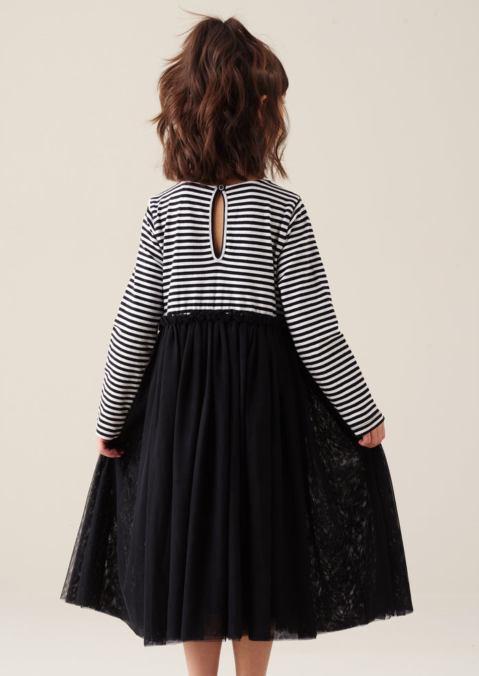 Carrie Jersey Mesh Dress