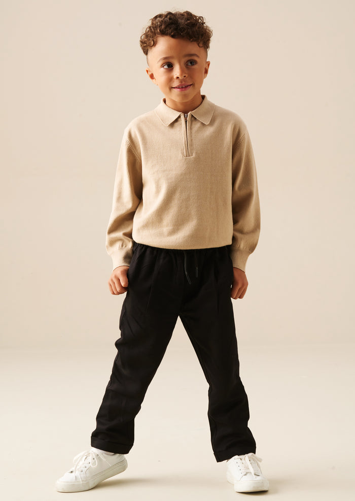 Carter Zip Collar Knitted Jumper