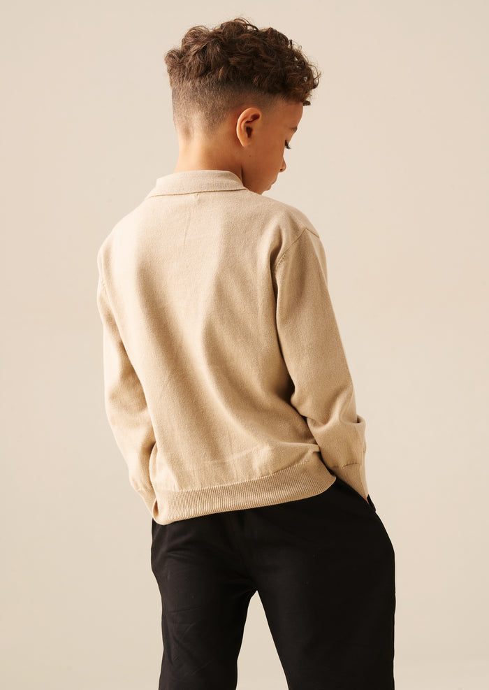 Carter Zip Collar Knitted Jumper
