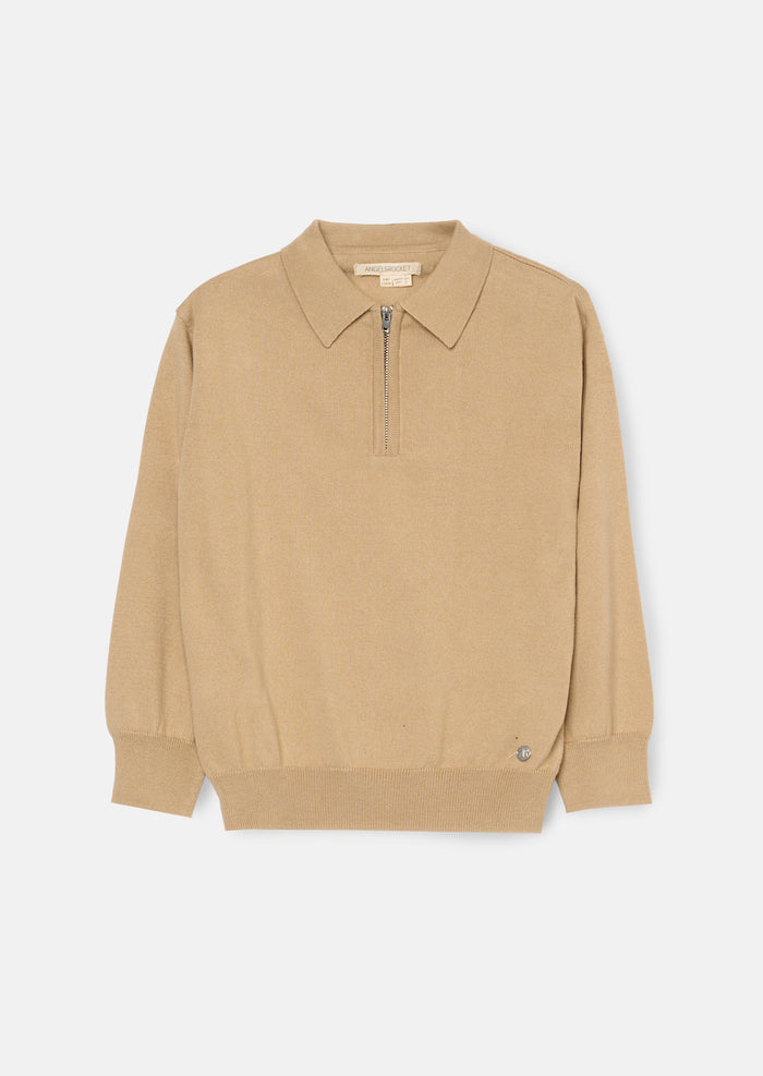 Carter Zip Collar Knitted Jumper