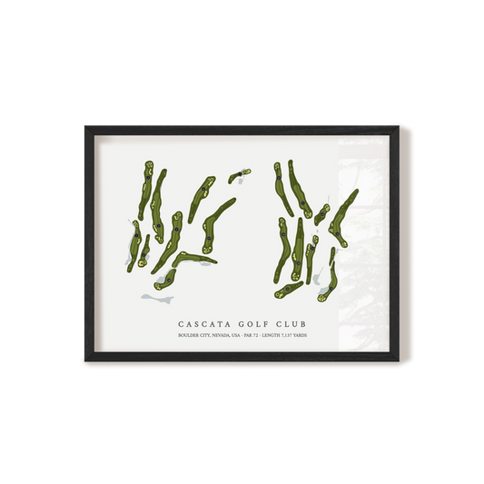 Cascata Golf Club | Golf Course Print | Black Frame