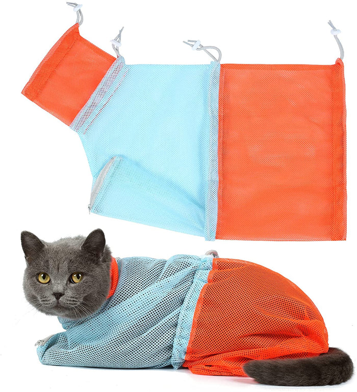 Cat Bag for Nail Trimming, Injection, Medicine Taking Cat Care & Grooming Pet Clever Orange