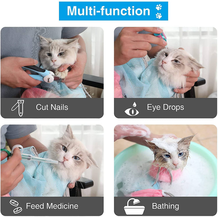 Cat Bag for Nail Trimming, Injection, Medicine Taking Cat Care & Grooming Pet Clever