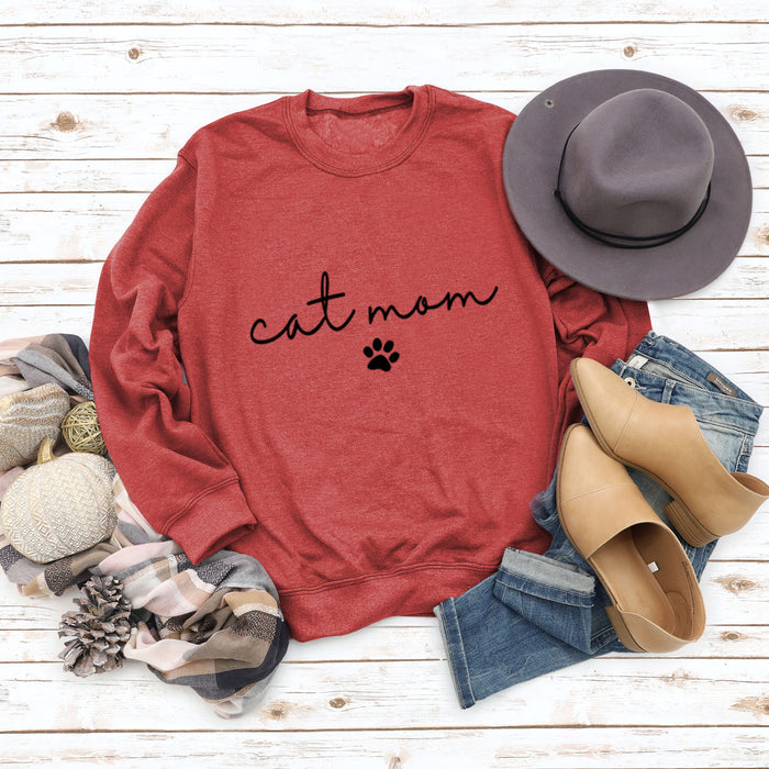 Red sweater (black font) / S