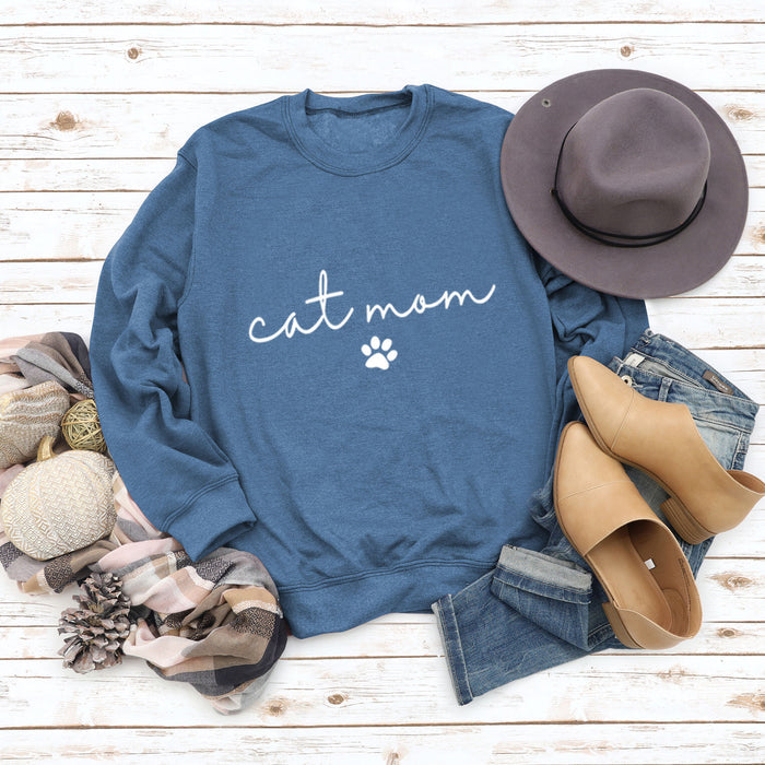 Blue sweater (white font) / S