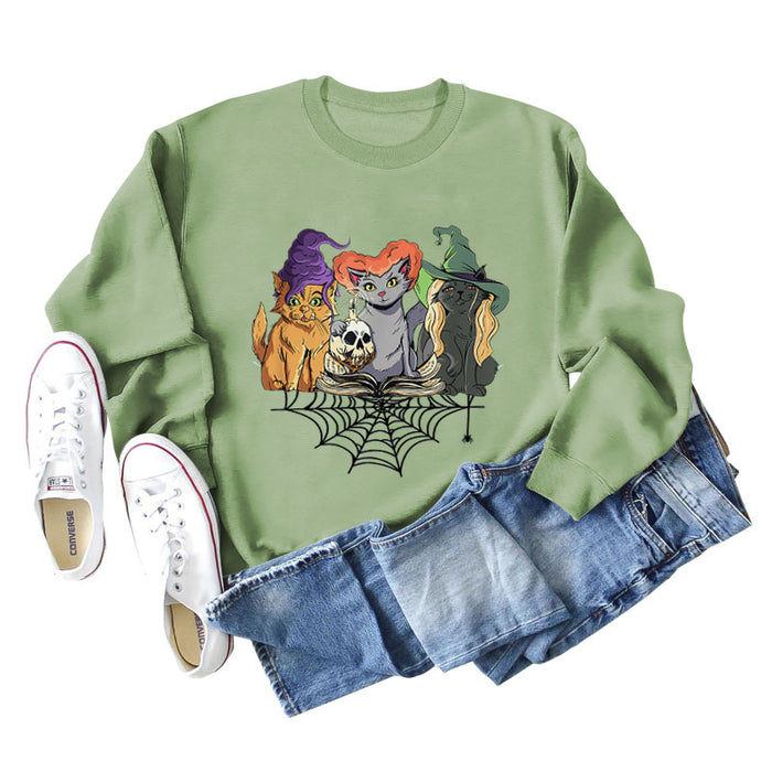 Olive green sweater (black word color picture) / S