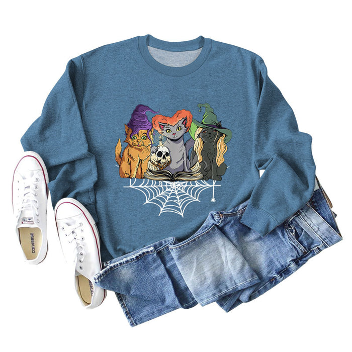 Blue sweater (white color picture) / S