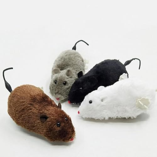 Cat Toy Realistic Mouse Shape Entertaining Toy Cat Toys Pet Clever