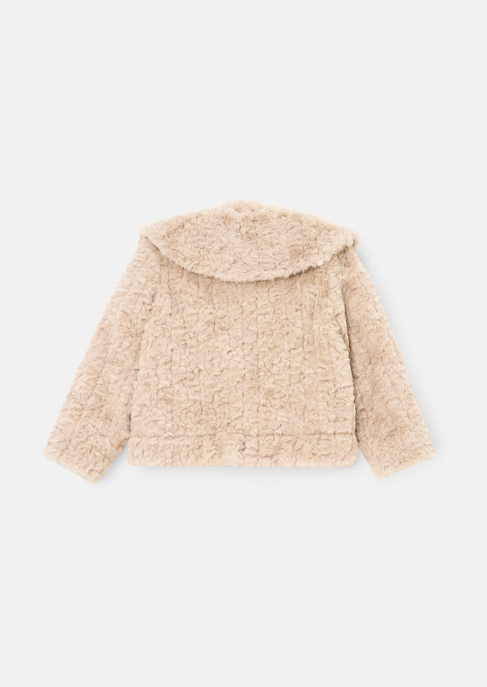 Cecile Cape Collar Fur Coat