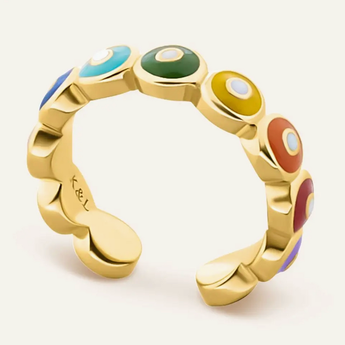 Chacra Evil Eye Ring