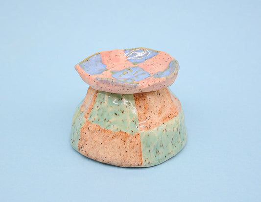 Checkerboard Ring Dish