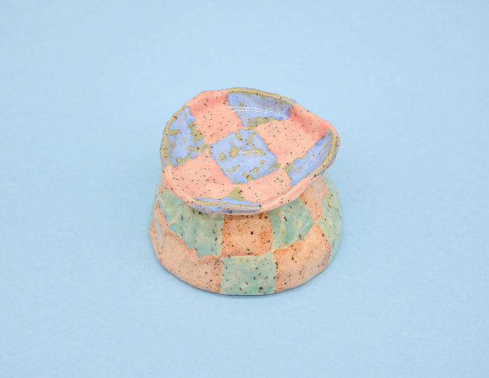 Checkerboard Ring Dish