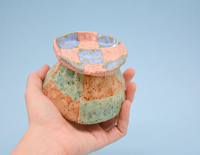 Checkerboard Ring Dish