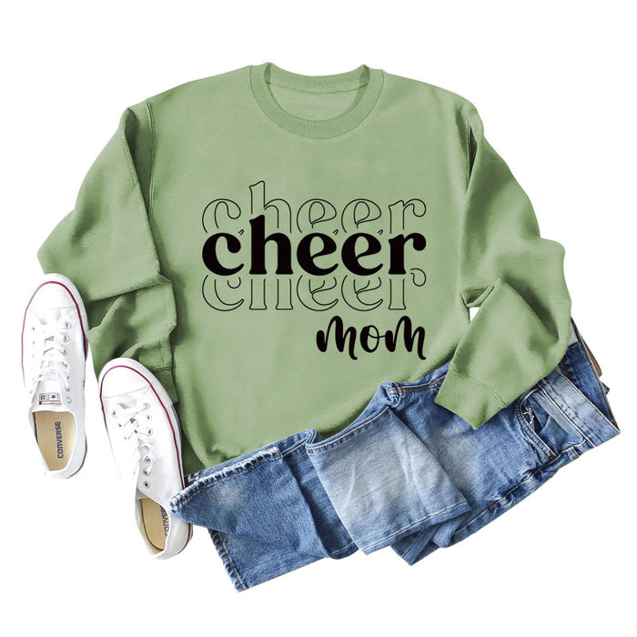 Olive sweater (black font) / S