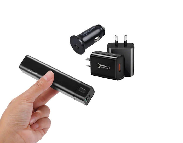 Cherub Baby 5000mAh QC 3.0 ULTRA COMPACT POWER BANK 18W USBC + USB A