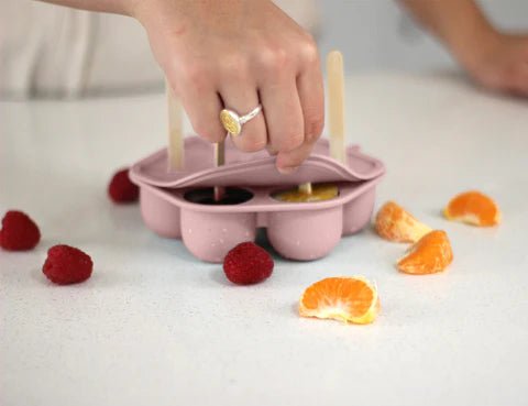 Cherub Baby Silicone Freezer Tray & Icy Pole Moulds - Dusty Rose