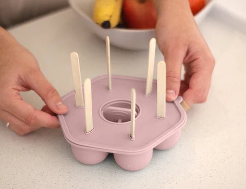 Cherub Baby Silicone Freezer Tray & Icy Pole Moulds - Dusty Rose