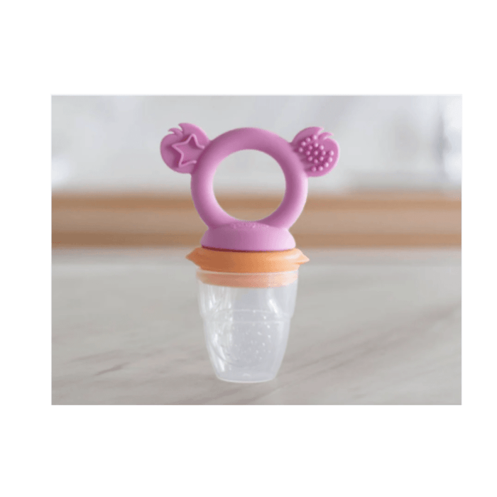 Cherub Baby Silicone Fresh Food Feeder & Teether Peach  Blush