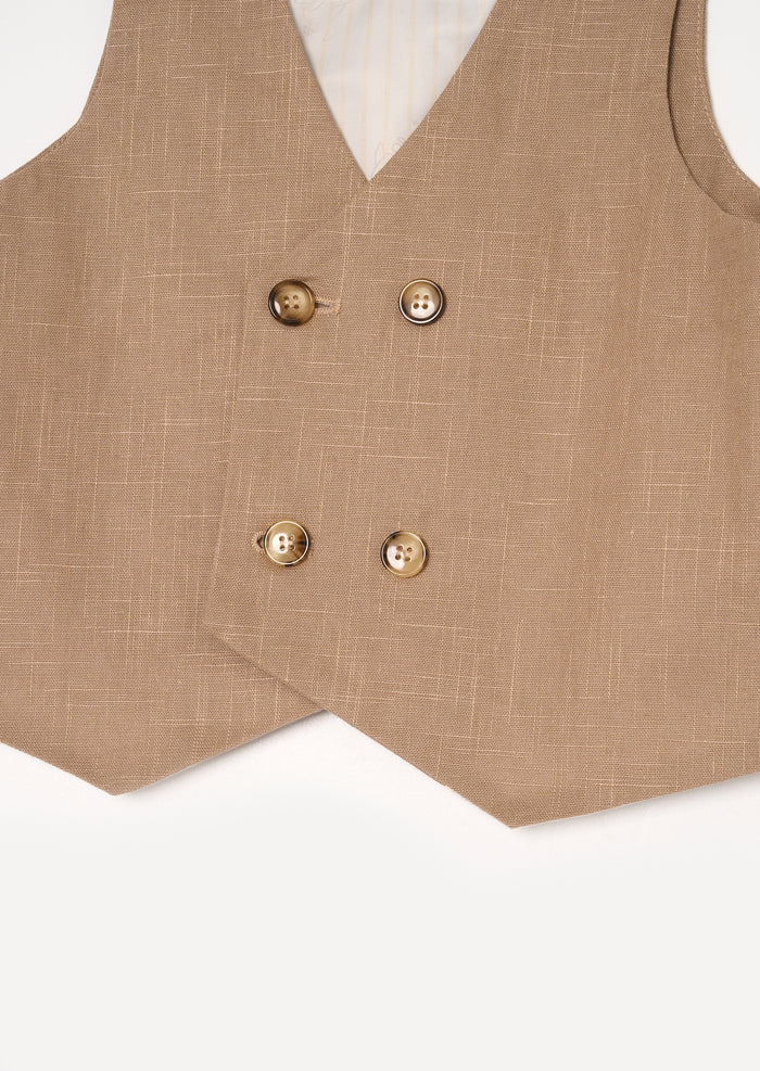 Chester Double Breasted Waistcoat And Shirt Set