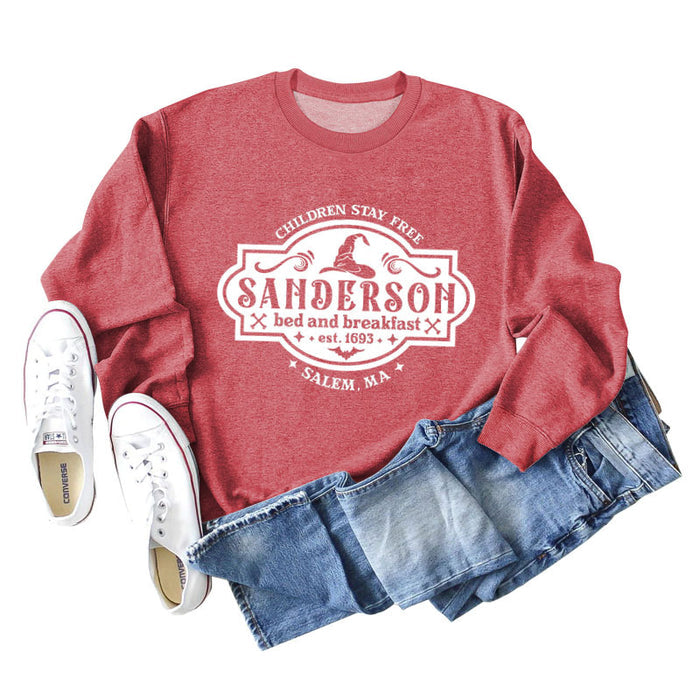 Red sweater (white font) / S