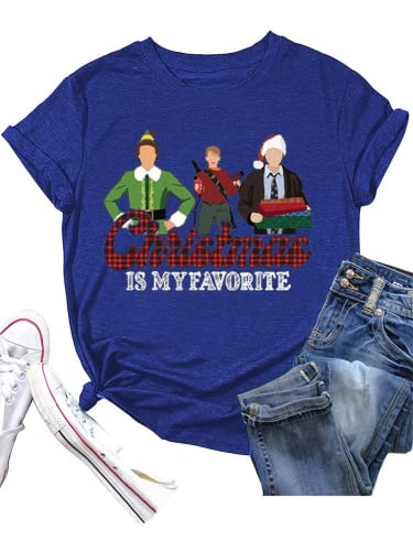 Christmas is My Favorite Shirt Women My Favorite Xmas T-Shirt