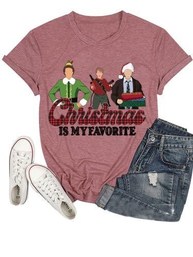 Christmas is My Favorite Shirt Women My Favorite Xmas T-Shirt