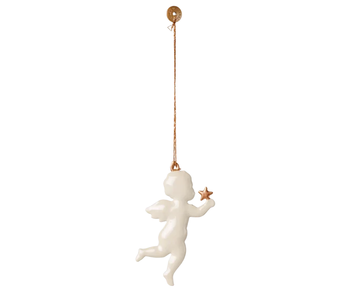 Christmas Ornament - Metal - Angel - Star