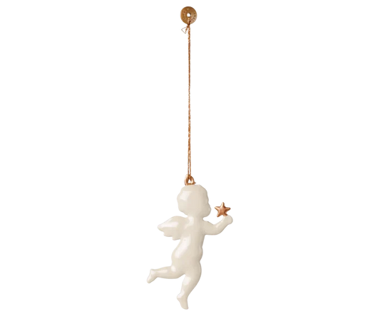 Christmas Ornament - Metal - Angel - Star